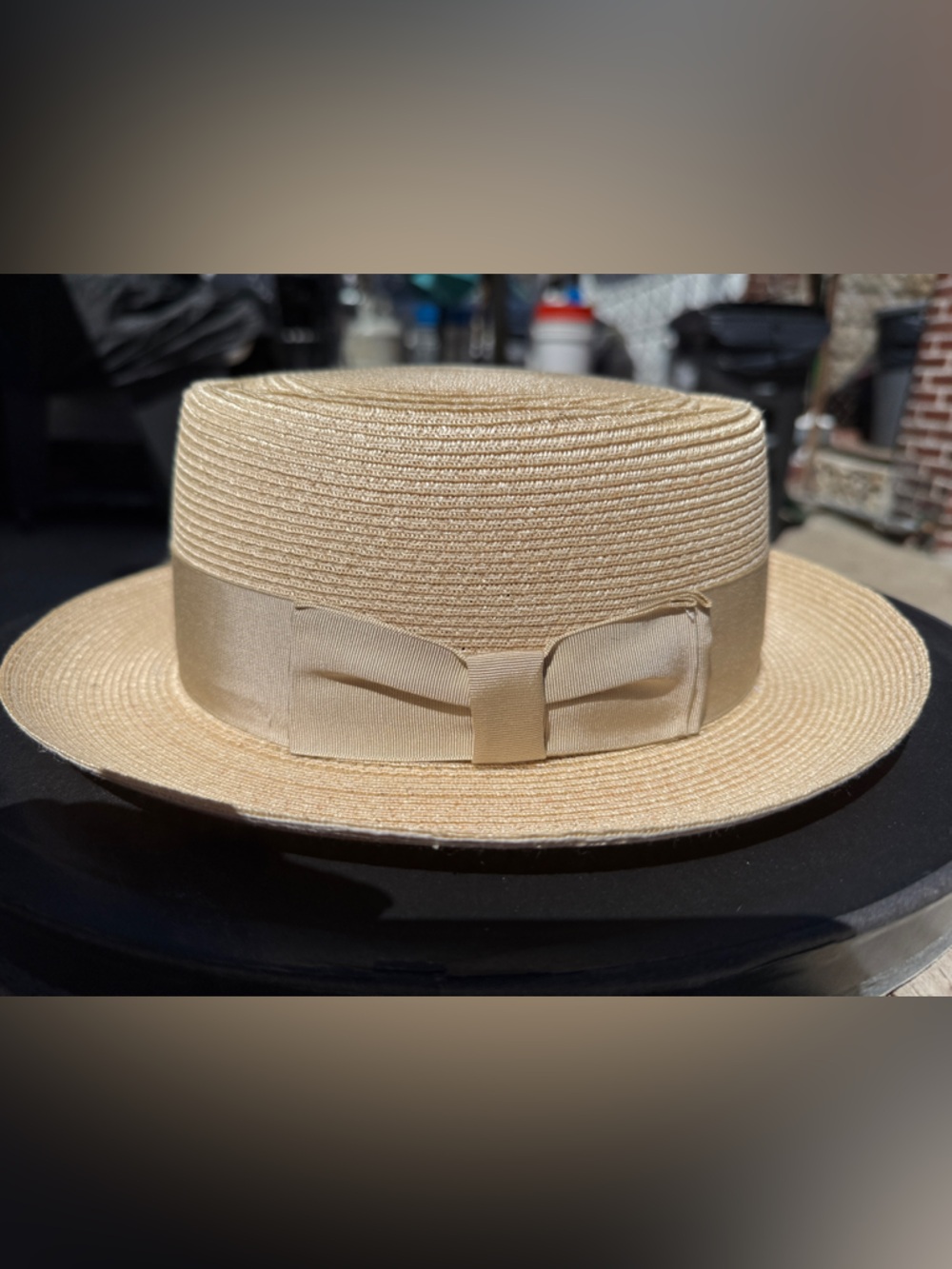 Bencraft Hatters. Biltmore Hat with Ribbon Band - Beige